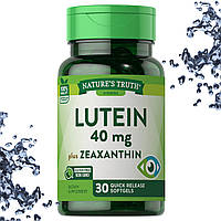 Вітаміни для очей Nature's Truth Lutein 40 мг with Zeaxanthin (Лютеїн+Зеаксантин) 30 гелевих капсул