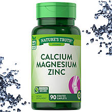 Кальцій, Магній і Цинк Nature's Truth Calcium Magnesium Zinc 90 таблеток