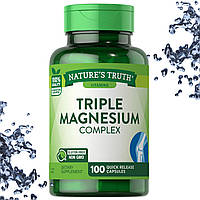 Комплекс Магнію Nature's Truth Triple Magnesium Complex 100 капсул