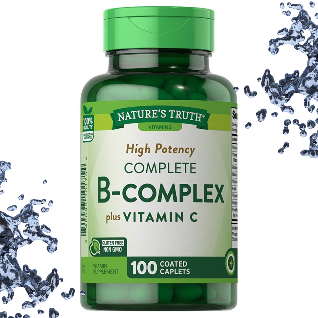 Вітамінний комплекс Nature's Truth B-Complex plus Vitamin C 100 таблеток-комплекс з Вітаміном с)