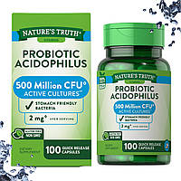 Пробіотик Nature's Truth Probiotic Acidophilus 500 million active culture 100 капсул