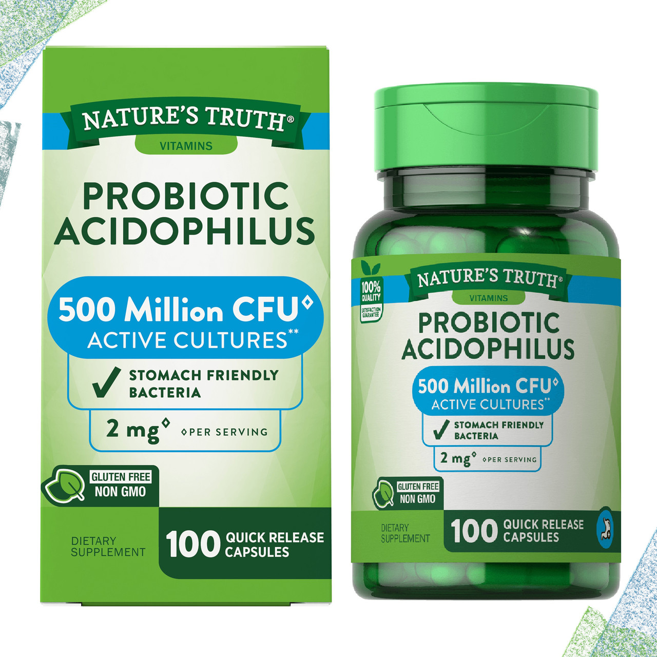 Пробіотик Nature's Truth Probiotic Acidophilus 500 million active culture 100 капсул