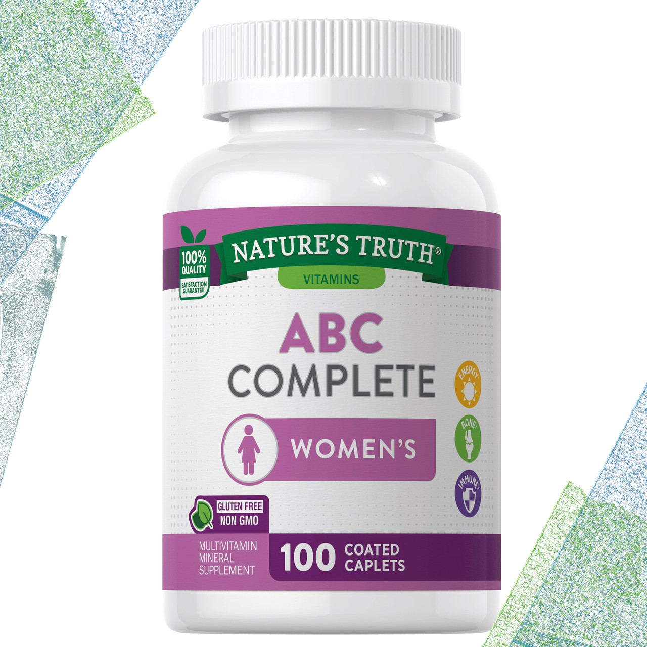 Вітаміни для жінок Nature's Truth ABC Complete women's Multivitamin Mineral Мультивітаміни 100 таблеток, фото 1