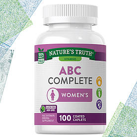 Вітаміни для жінок Nature's Truth ABC Complete women's Multivitamin Mineral Мультивітаміни 100 таблеток