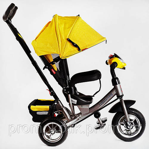 Велосипед-коляска 3-х колесная фара звук Best Trike 9.8 7.87 Yellow ...