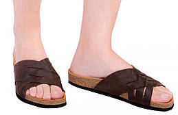 Ортопедичні шльопанці чоловічі Foot Care FA-309 44 Коричневий, 7356704 — 709