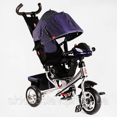 Велосипед-коляска 3-х колесная фара звук Best Trike 9.8 7.87 Violet ...