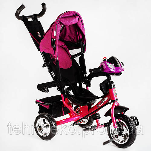 Велосипед-коляска 3-х колесная фара звук Best Trike 9.8 7.87 Pink ...