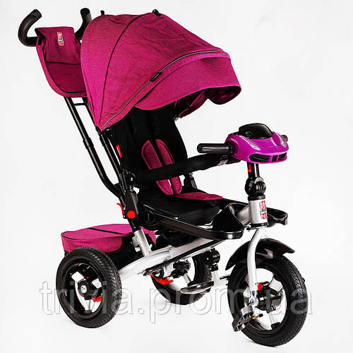 Велосипед-коляска 3-х колесная фара звук пульт Best Trike 12 10 Pink ...
