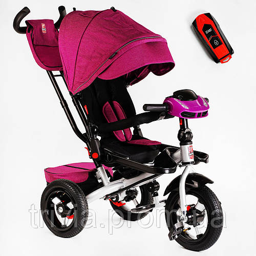 Велосипед-коляска 3-х колесная фара звук пульт Best Trike 12 10 Pink ...