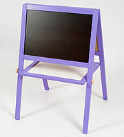 Мольберт дитячий Іграша магнітний фіолетовий двосторонній для магнітів маркерів крейди 3в1 (ар, 7465160 843