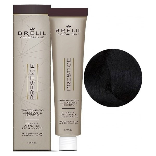 Brelil Colorianne Prestige Крем-фарба для волосся 1/11 Исиння чорний