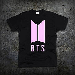 Футболка Fruit of the Loom Лого БТС BTS Bangtan Boys Чорна L (5197120), 7584569 — 982