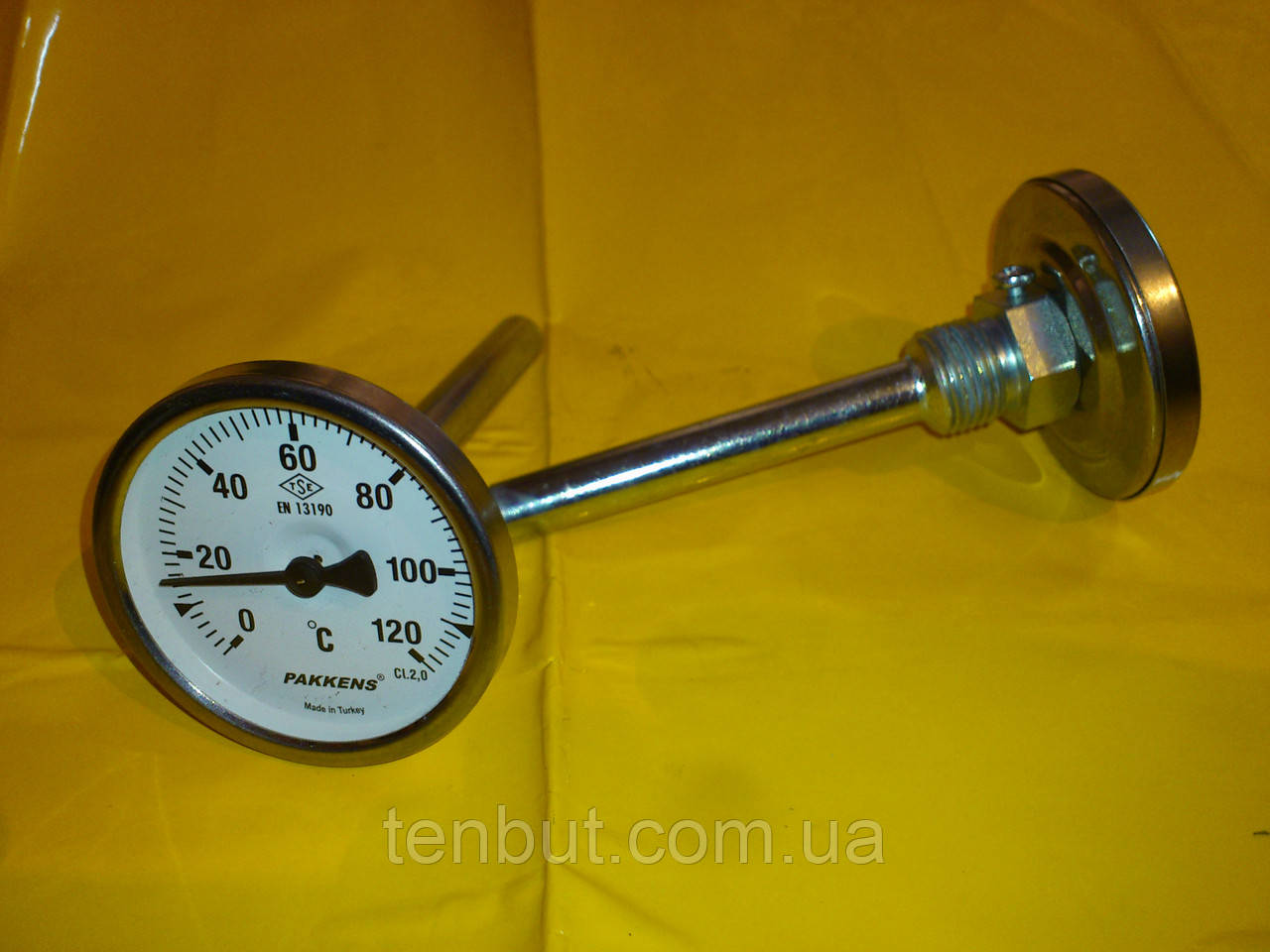 Термометр трубчастий PAKKENS 0-120 °C/Ø-63 мм/L — 100 мм. виробництво Туреччина, фото 1