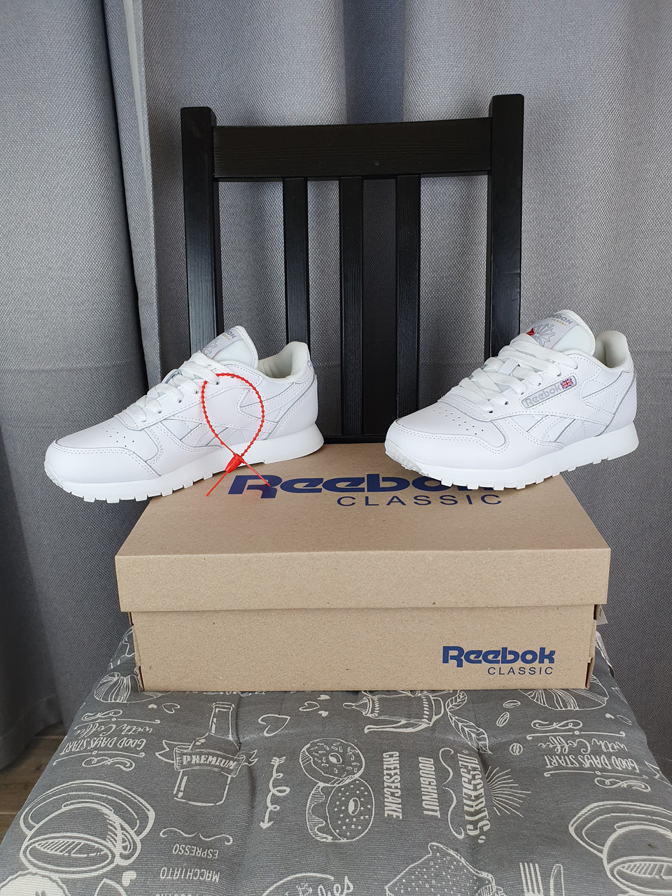 White cheap retro reebok