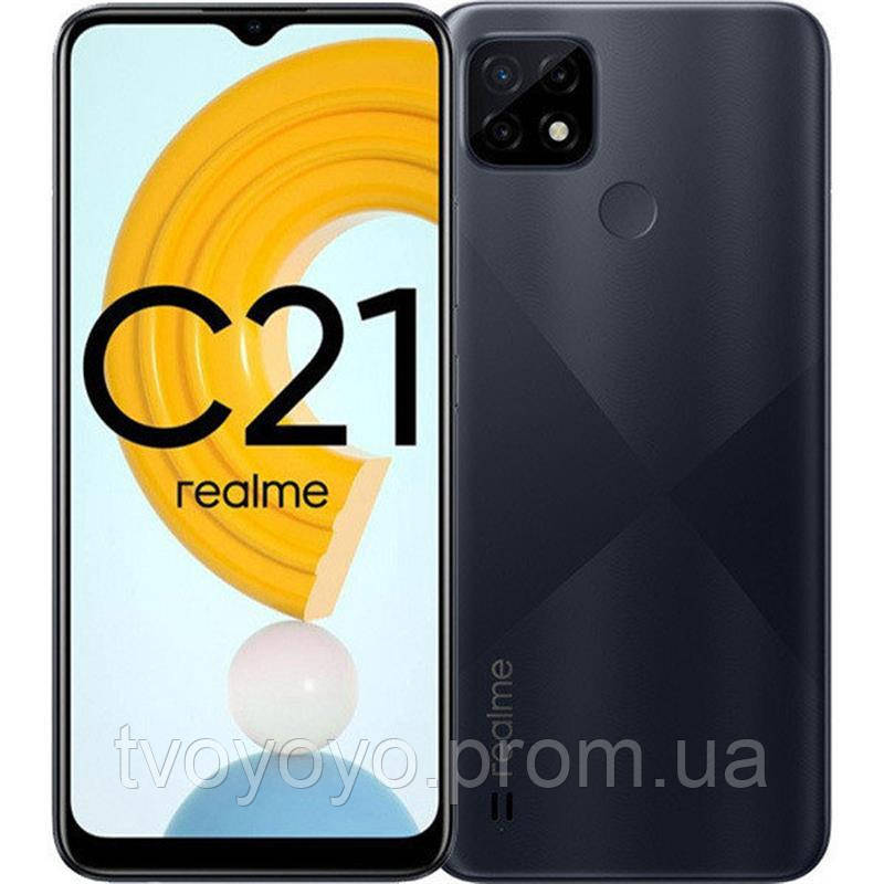 Смартфон Realme C21 4 64GB Dual Sim Black EU TV, КОД: 7424469 — Купить ...