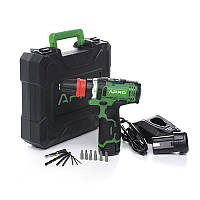 Дриль-шуруповерт акумуляторний APRO 12DC (12В; 1,5А; 2 АКБ, ЗП, кейс)