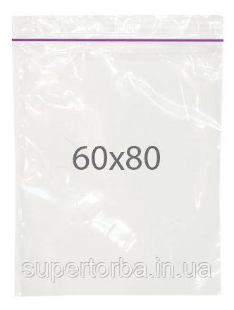 Пакет поліетиленовий з застібкою на блискавці розміром 6x8 100шт./уп., фото 1