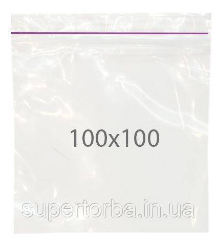 Зіп пакети розмір 10х10 100шт./уп., фото 1