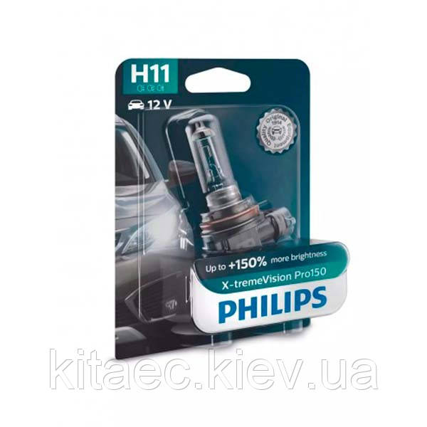 Галогеновая лампа h11 55w 12v x-tremevision +150% PHILIPS ( ), цена ...