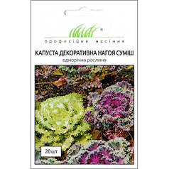 Насіння квітів Капуста декоративна Нагоя суміш, 20 шт
