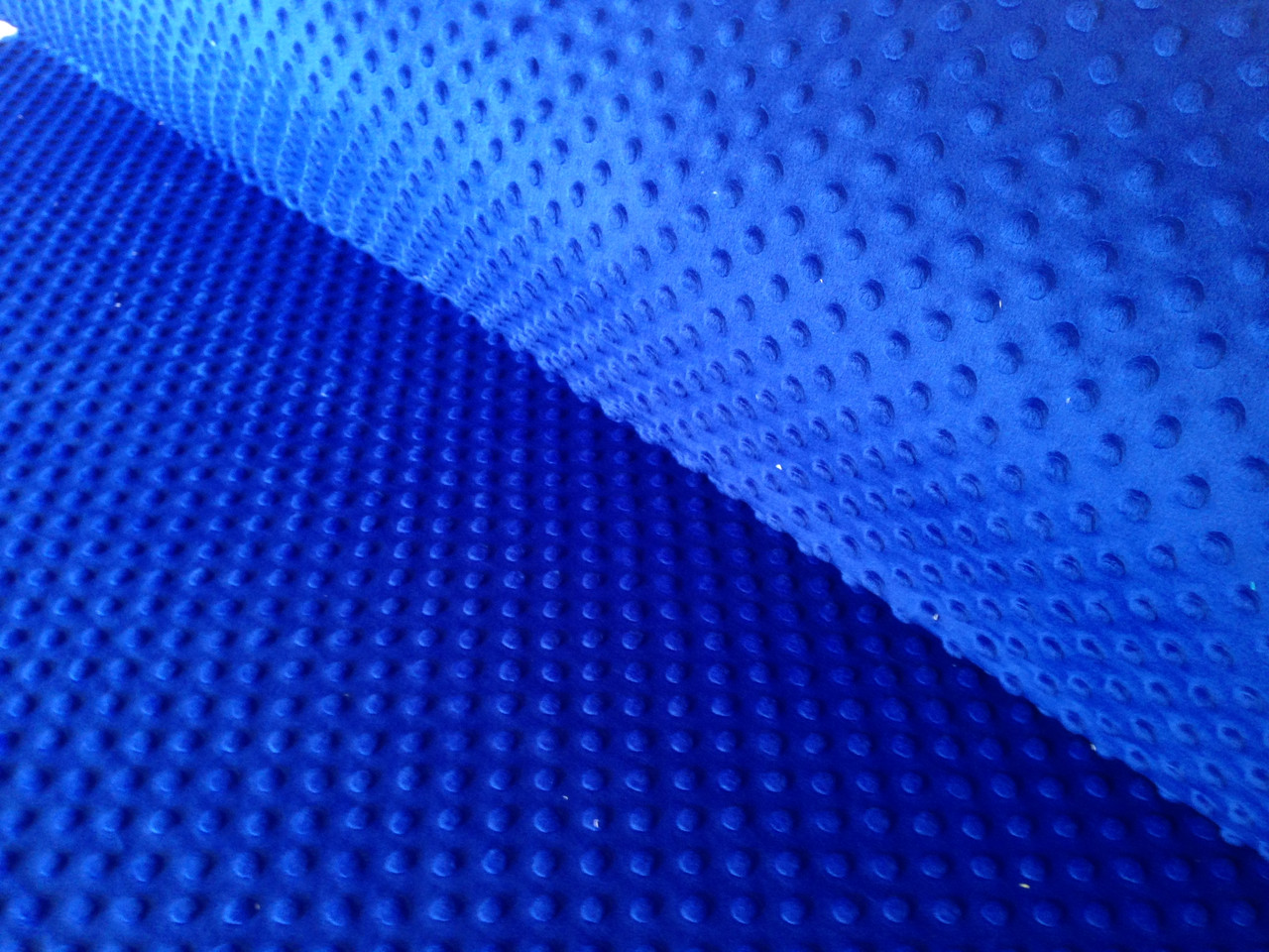 Плюшева тканина Minky синя (пліт. 350 г/м. кв)