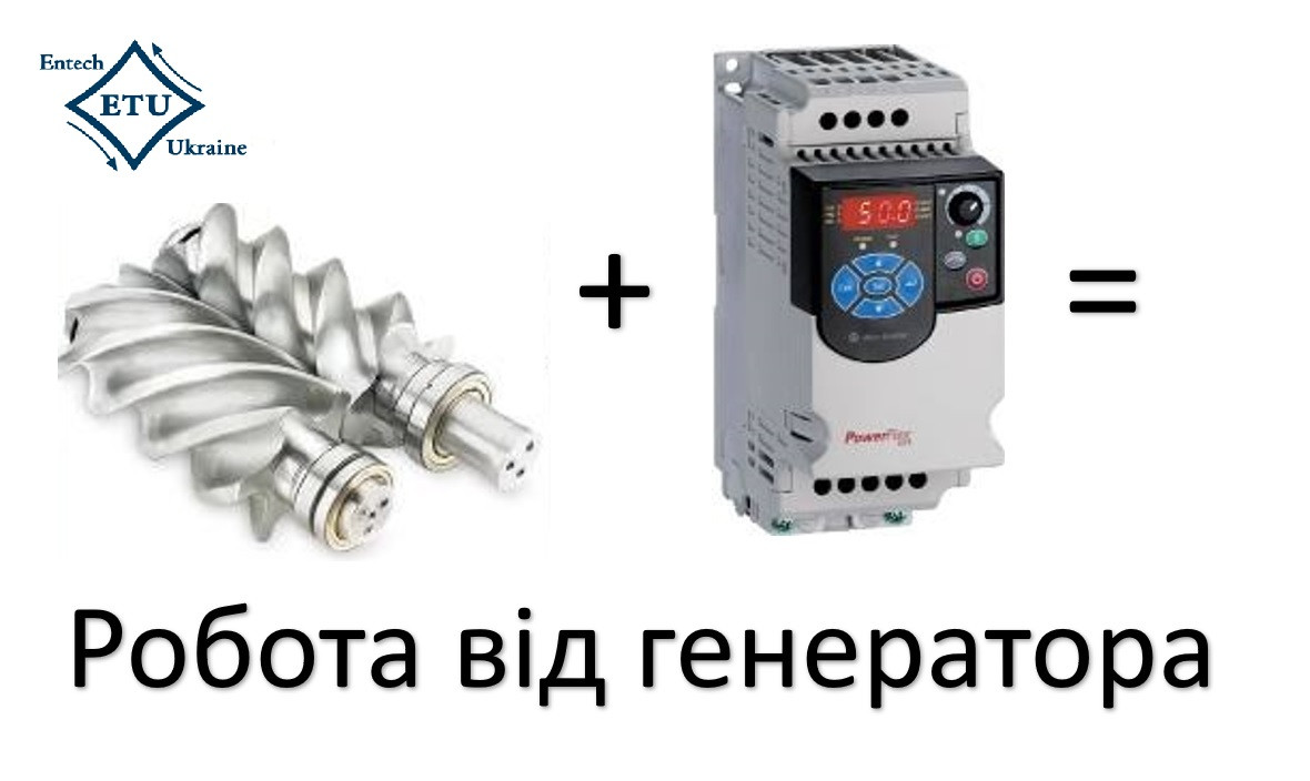 Обладнання гвинтового компресора системою плавного пуску