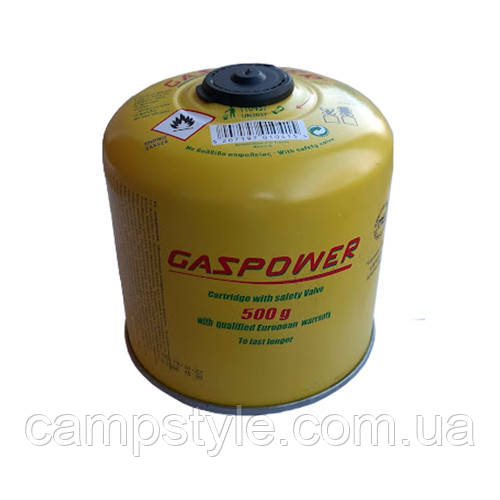 Нарізний газовий балон-картридж Gazpower 500 г (Греція)