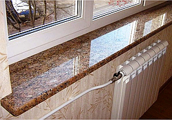 Гранітні підвіконня, мармурові підвіконня купити