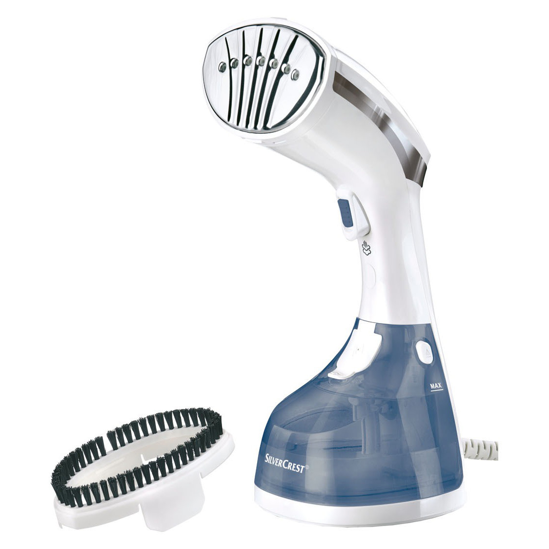 Парова праска, відпарювач для одягу зі щіткою SilverCrest SDMF 1300 B1 White/Blue (1400 Вт, Німеччина), фото 1