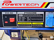 Генератор бензиновий 2.5-3 кВт однофазний Powertech PT8500WE, фото 4