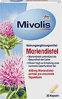 Mivolis Mariendistel Kapseln Капсулы расторопши для стимуляции печени и желчи, улучшение пищеварения 30 шт.