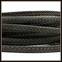 Шнур "Зміїна шкіра", 6*3 мм, хакі темний