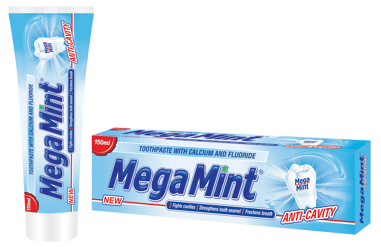 Зубна паста профілактична від розвитку карієсу Anti-plaque Mega mint