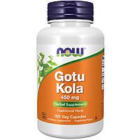 Натуральна добавка NOW Gotu Kola 450 mg, 100 вегакапсул