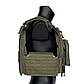 Плитоноска бронежилет хакі/khaki MOLLE зі швидким скиданням, фото 4