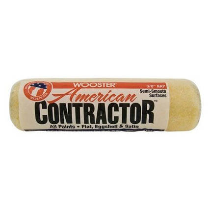Валик WOOSTER для фарби American Contractor, довжина 9" (23 см), ворс 3/8" (9 мм), фото 1