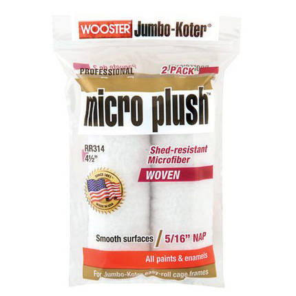 Валік WOOSTER міні, комплект JUMBO-KOTER MICRO PLUSH 4" 1/2" (10 см) 5/16" (8 мм), (2 шт в уп), фото 1