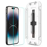 Захисне скло Spigen для iPhone 14 Pro Max - EZ FIT GLAS.tR (2 шт), Clear (AGL05202), фото 7