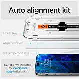 Захисне скло Spigen для iPhone 14 Pro Max - EZ FIT GLAS.tR (2 шт), Clear (AGL05202), фото 9