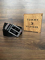 Мужской кожаный Ремень Томми Хилфигер в подарочной упаковке