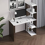 Стіл комп'ютерний, письмовий стіл стелаж з полицями справа M-17, фото 2