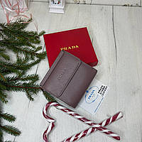 Кошелек Prada женский, брендовый кожаный кошелек Прадо
