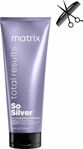 Професійна маска для волосся потрійної дії проти жовтизни Matrix Total Results So Silver 200 мл