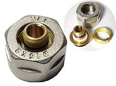 Адаптер перехідник для металополімерних труб 16x2,0 х 3/4"ВВ (внутрішнє різьблення) V&G