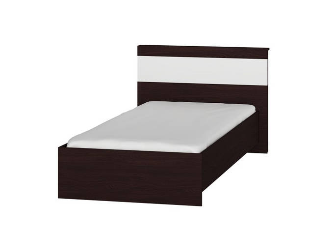 Односпальне ліжко Соната-900 Венге + білий, фото 2