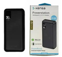 Батарея універсальна Power Bank KENSA KP-52 - 30000 mAh Li-pol, Type-C/microUSB, 2 x USB, 630 г