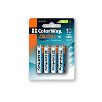 Батарейка AA СolorWay Alkaline LR06 батарейка лужна, циліндрична, 1.5V (8шт) blister (CW-BALR06-8BL)