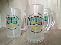 Друк на пивних келихах логотипу.