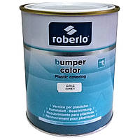 Структурная краска для пластика серая матовая Roberlo Grey 1K Bumper Color 1л